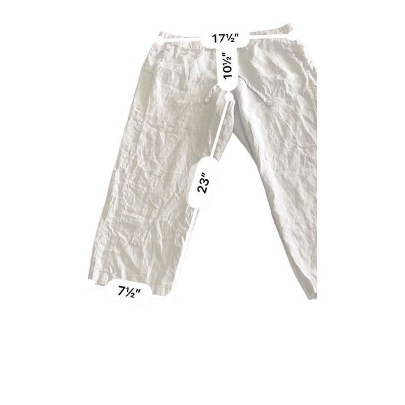 J. Jill Pure 100% linen  cropped pants size L - Picture 8 of 8